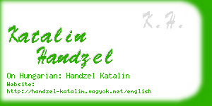 katalin handzel business card